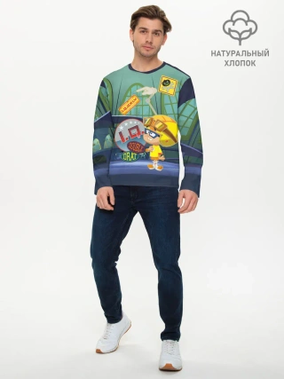 Мужской лонгслив базовый / IQ Wacky Races