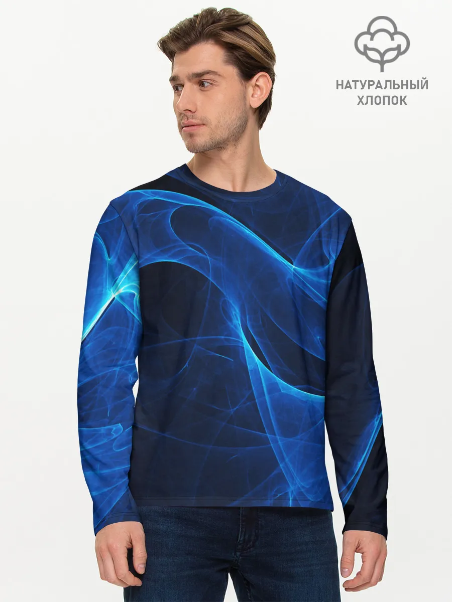 Мужской лонгслив базовый / ДЫМ /SMOKE