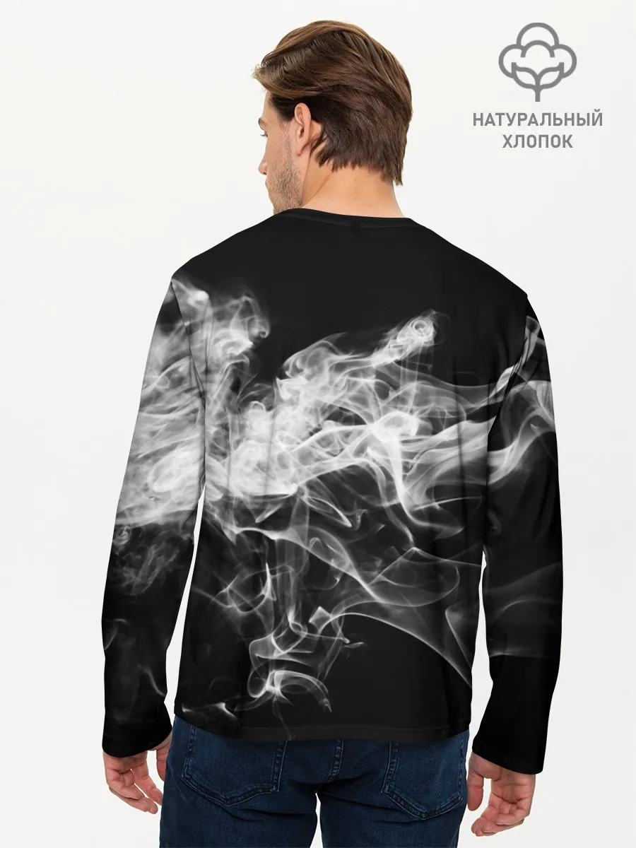 Мужской лонгслив базовый / СЕРЫЙ ДЫМ