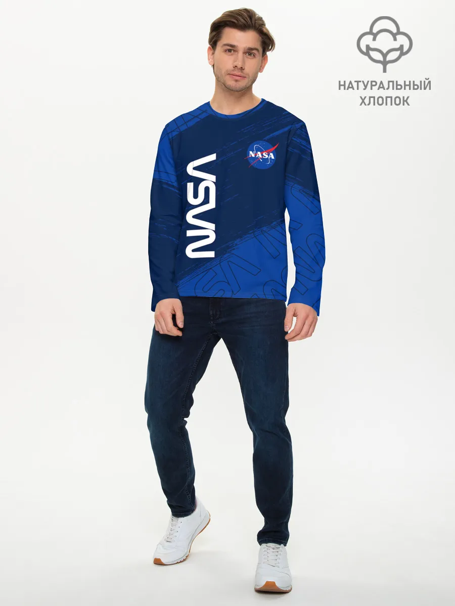 Мужской лонгслив базовый / NASA / НАСА