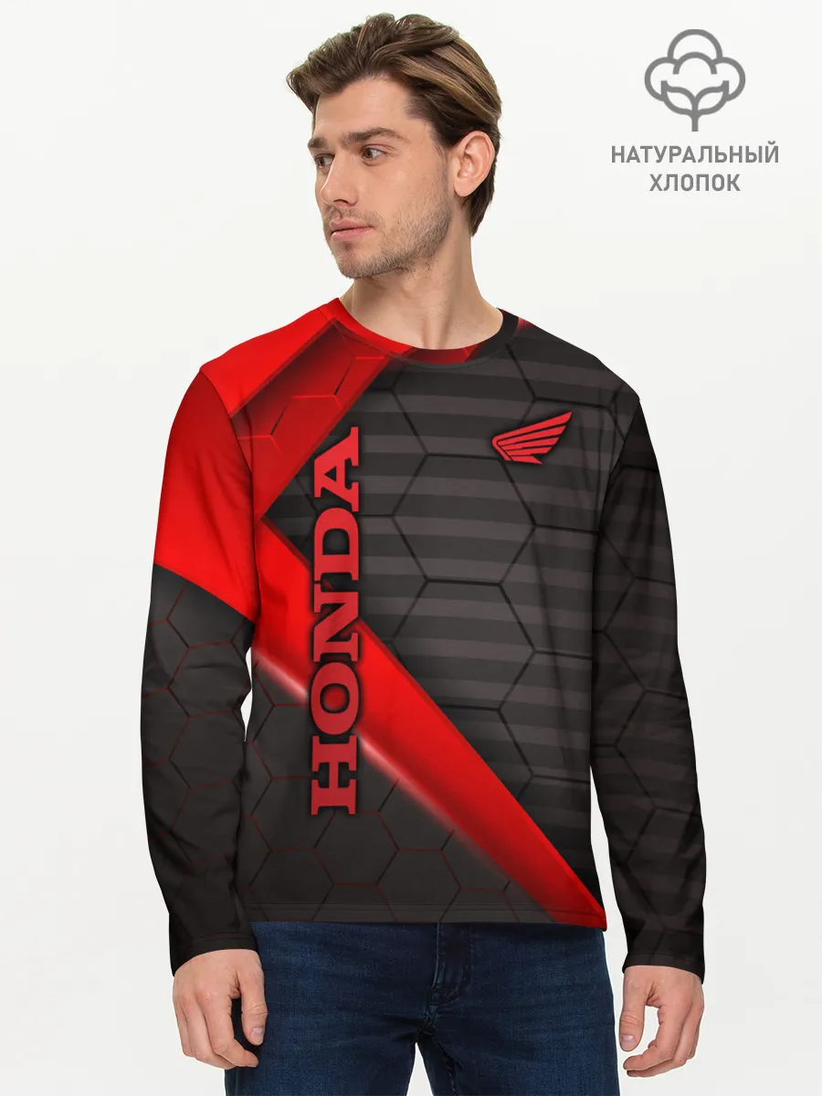 Мужской лонгслив базовый / HONDA