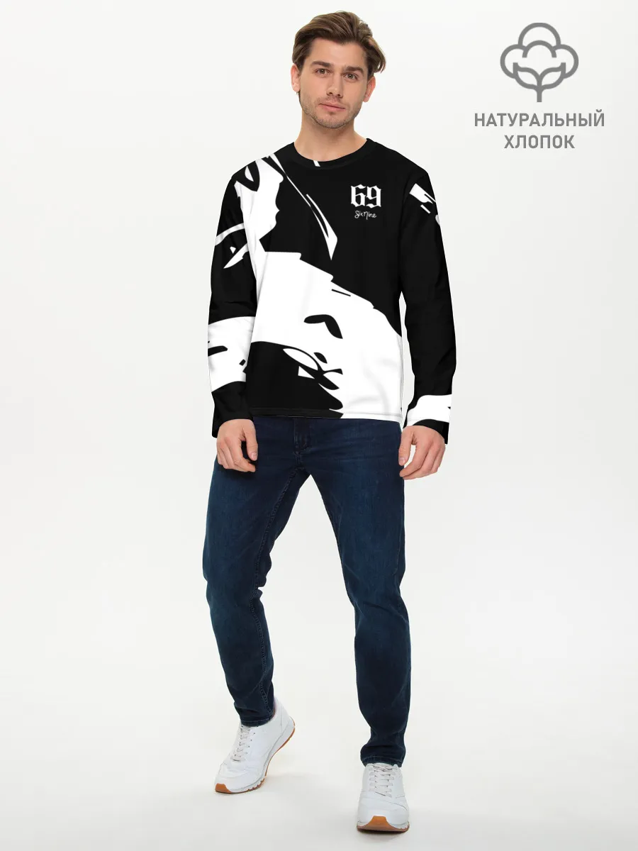 Мужской лонгслив базовый / 6ix9ine Tekashi