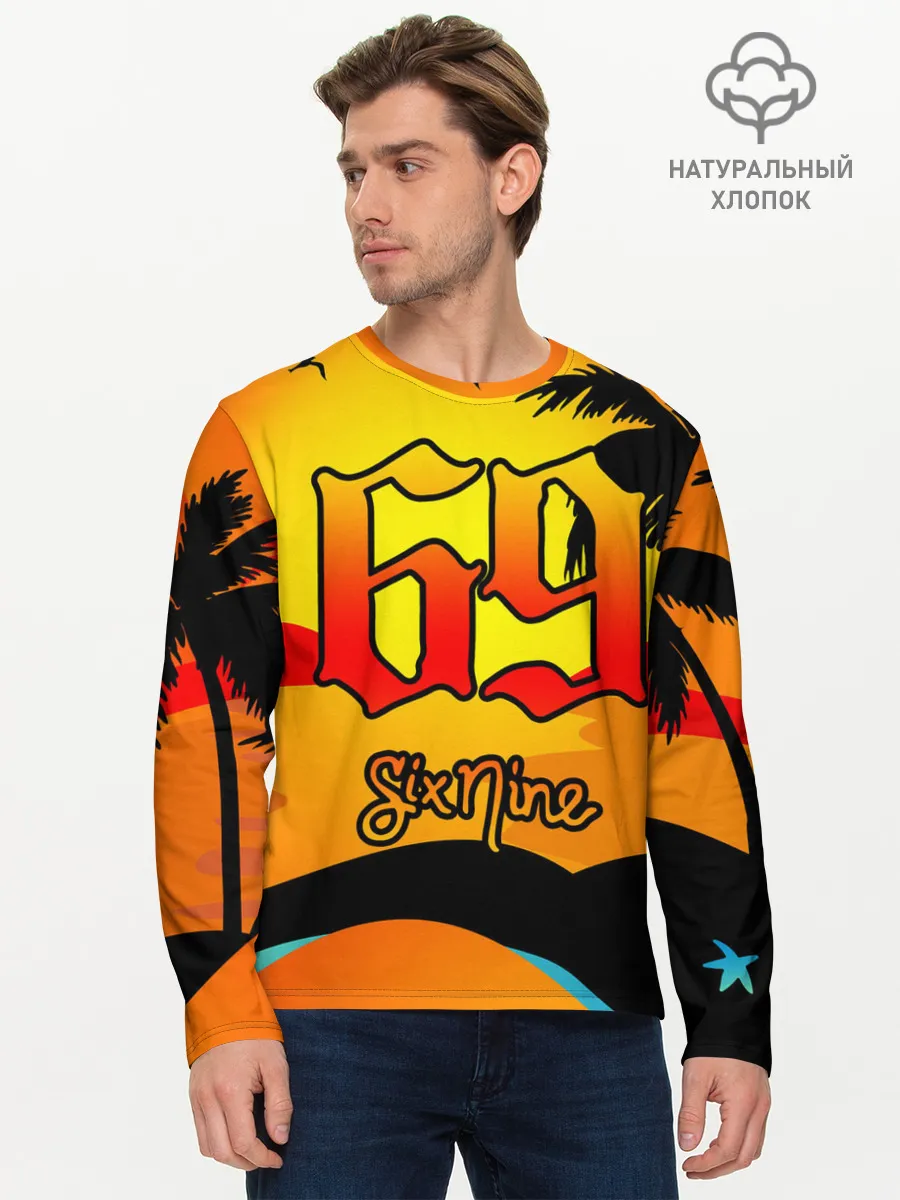 Мужской лонгслив базовый / 6ix9ine Tekashi