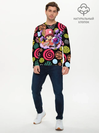 Мужской лонгслив базовый / Ван Пис | Чоппер