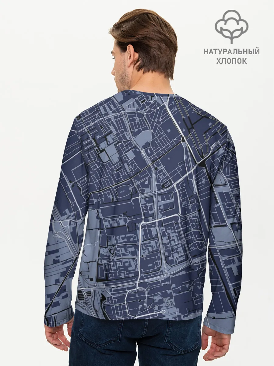 Мужской лонгслив базовый / генплан города