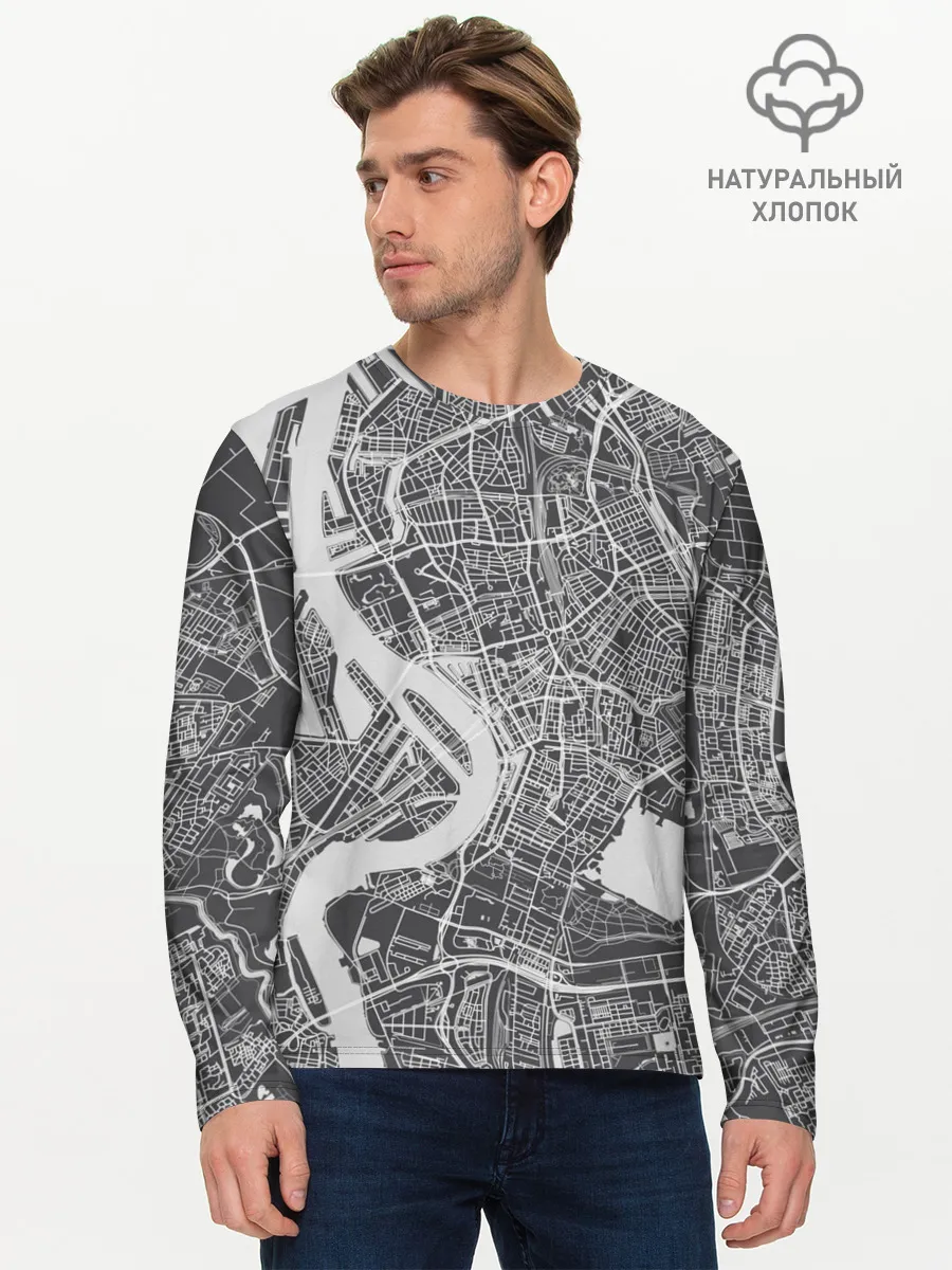 Мужской лонгслив базовый / генплан