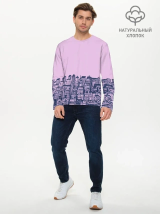 Мужской лонгслив базовый / город