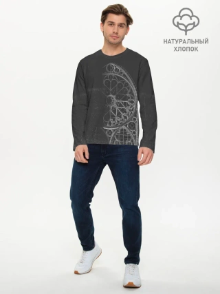 Мужской лонгслив базовый / архитектор