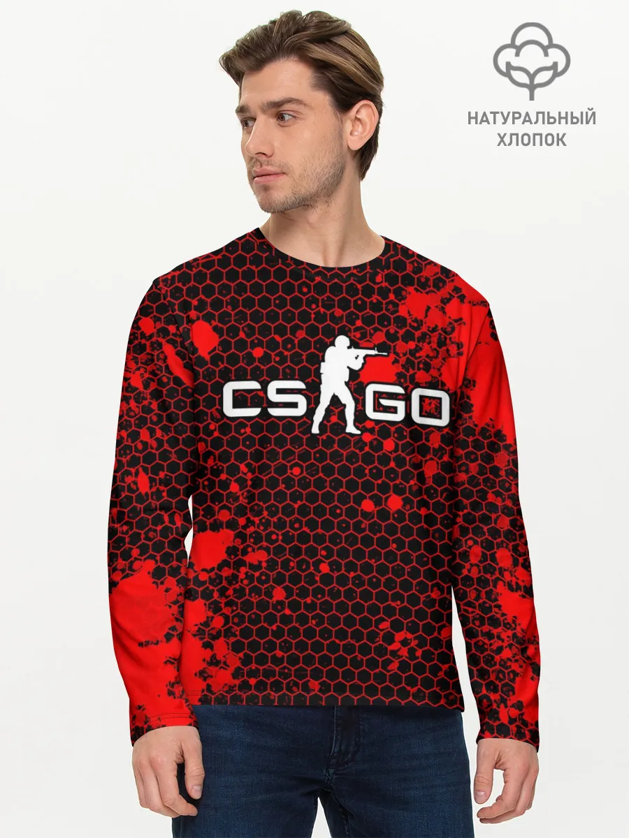 Мужской лонгслив базовый / COUNTER STRIKE