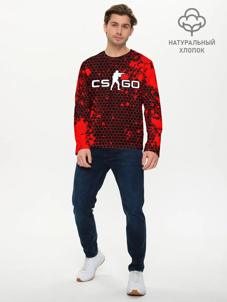Мужской лонгслив базовый / COUNTER STRIKE