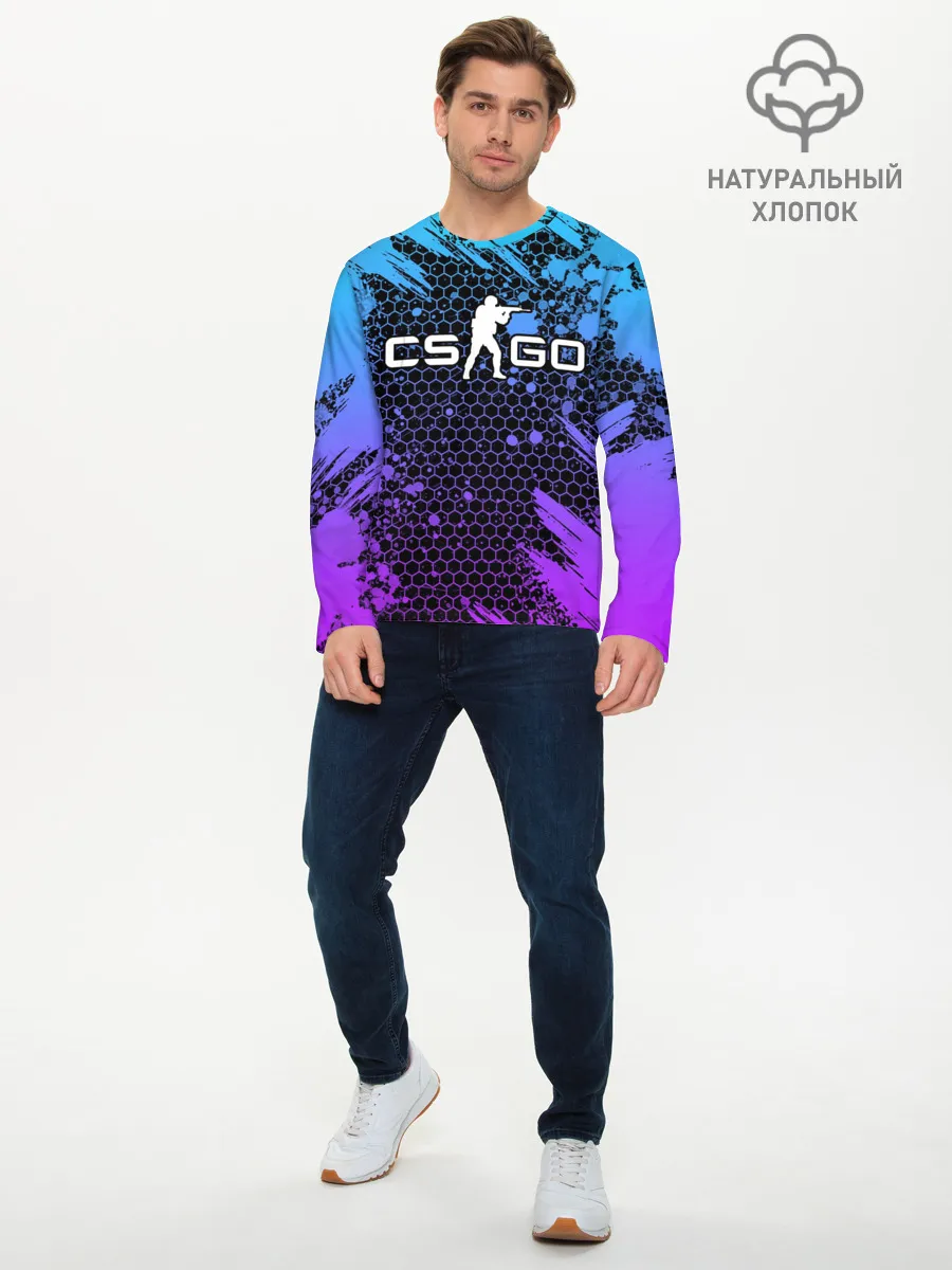 Мужской лонгслив базовый / COUNTER STRIKE