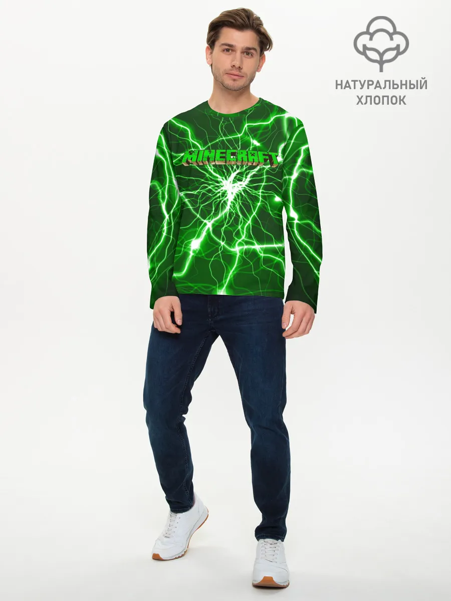 Мужской лонгслив базовый / MINECRAFT