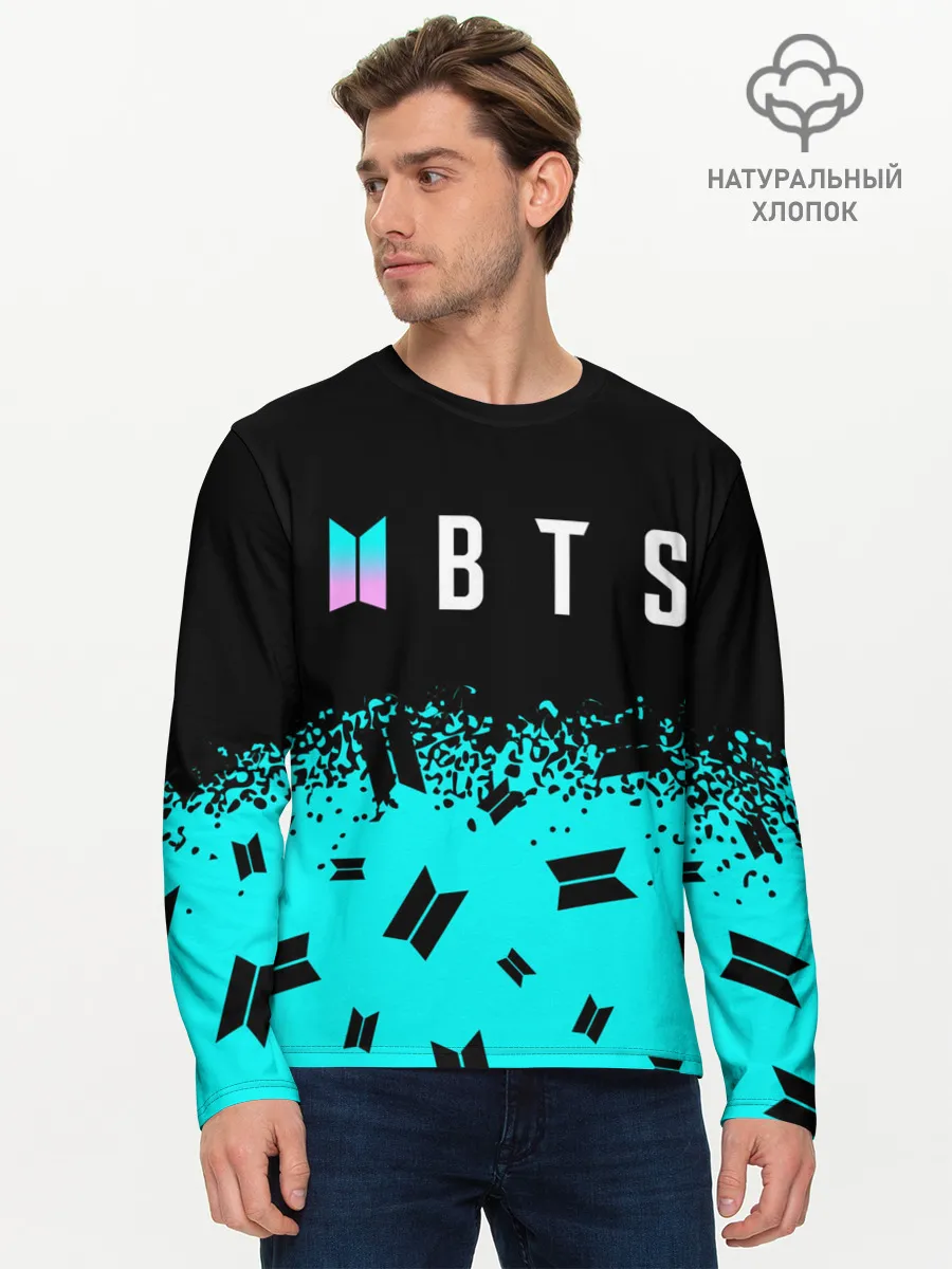 Мужской лонгслив базовый / BTS / БТС