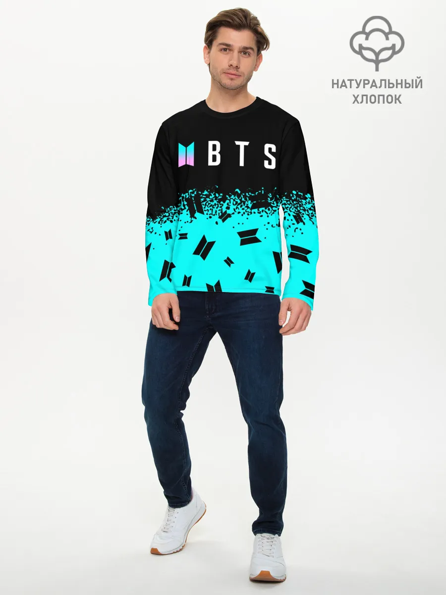 Мужской лонгслив базовый / BTS / БТС