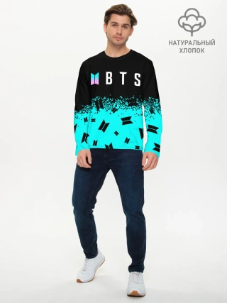 Мужской лонгслив базовый / BTS / БТС
