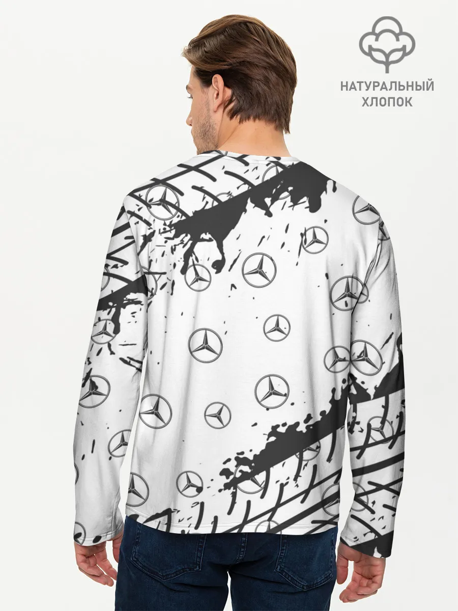 Мужской лонгслив базовый / MERCEDES / МЕРСЕДЕС