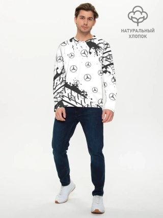 Мужской лонгслив базовый / MERCEDES / МЕРСЕДЕС