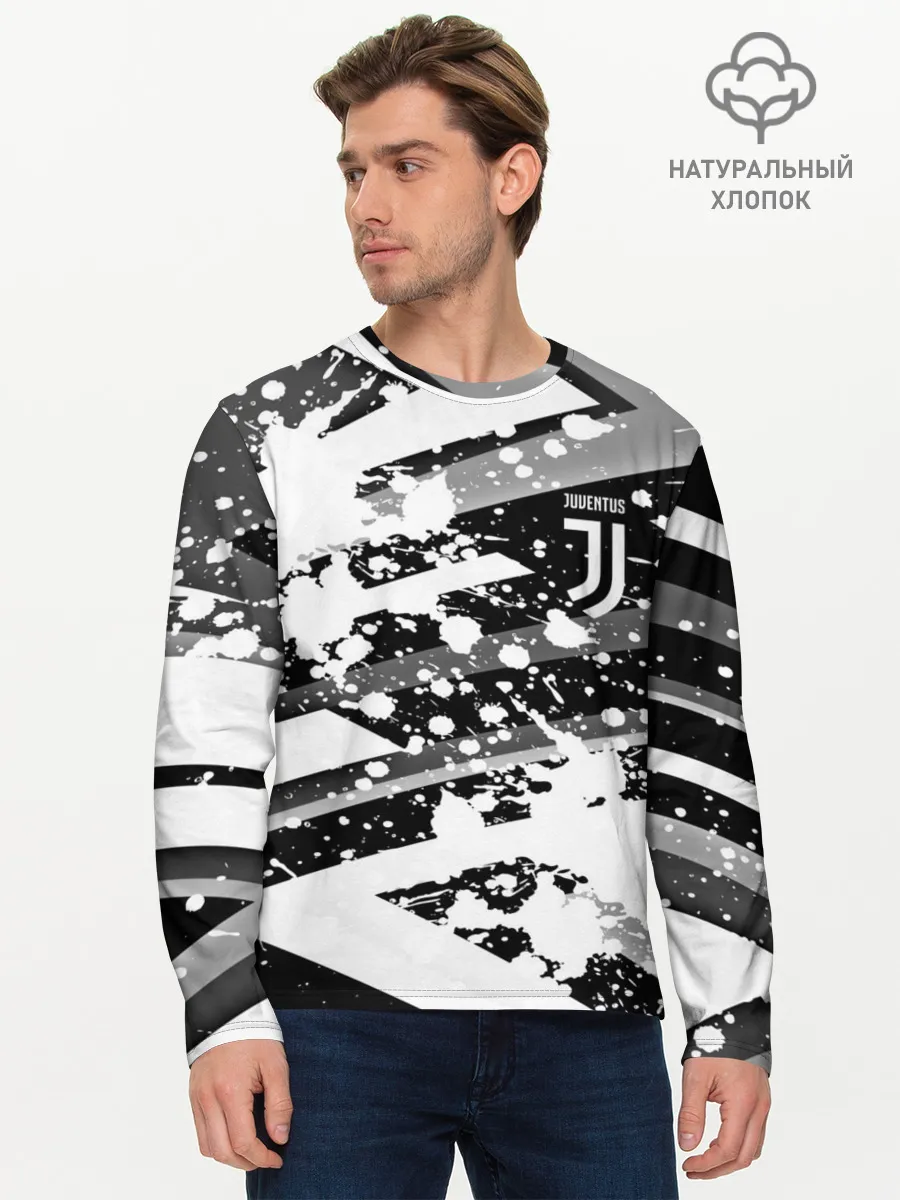 Мужской лонгслив базовый / Juventus