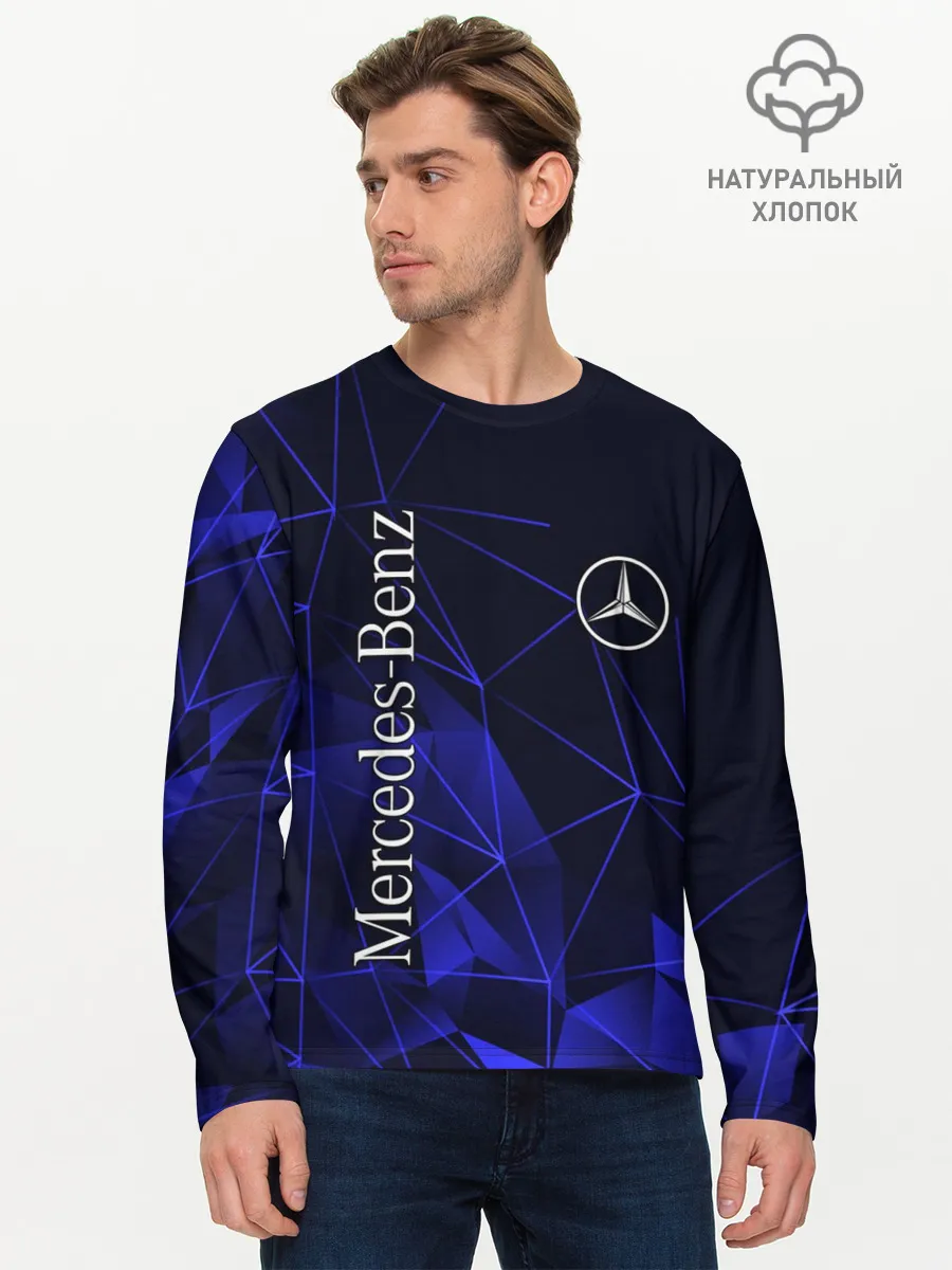 Мужской лонгслив базовый / MERCEDES