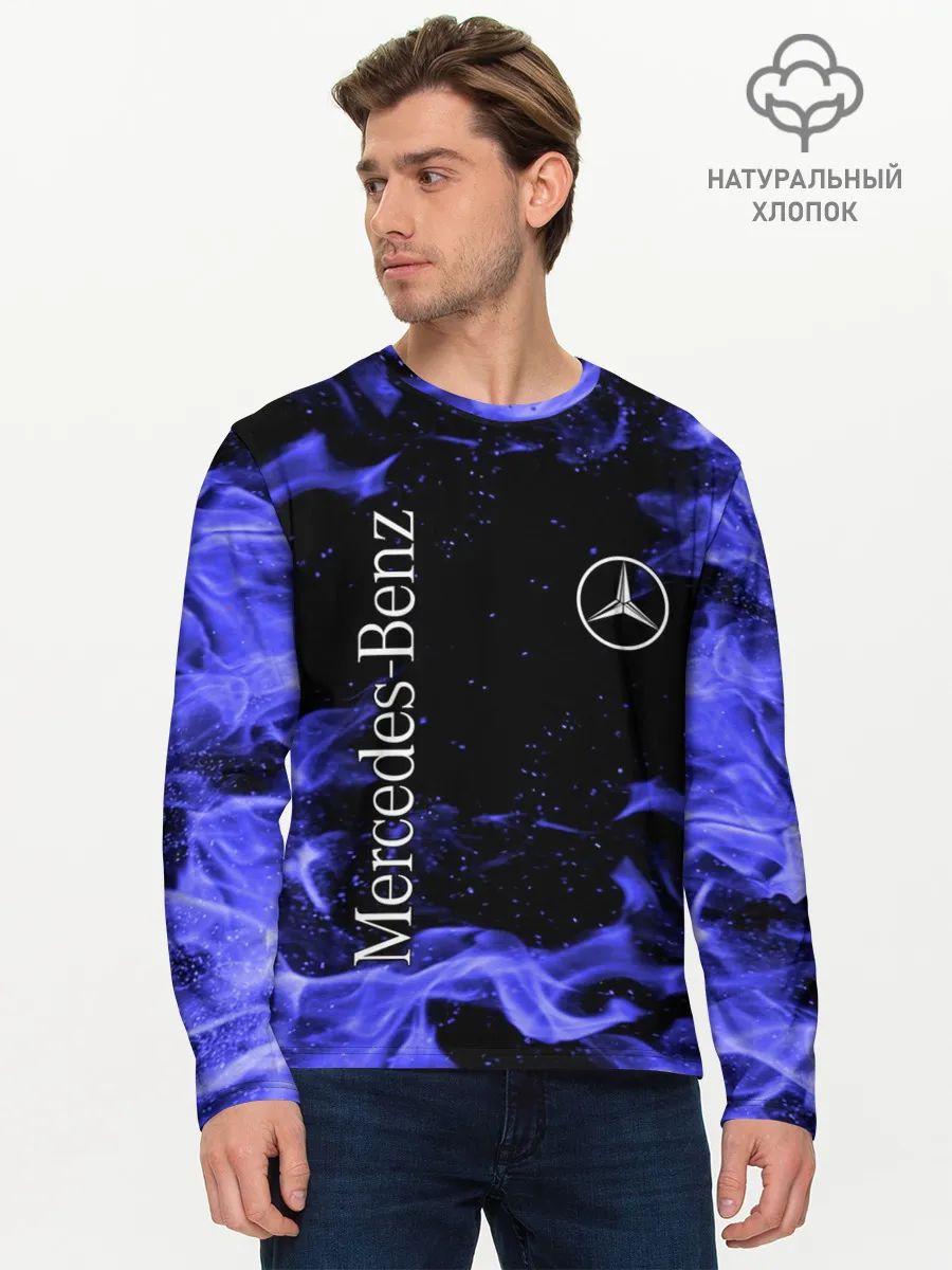 Мужской лонгслив базовый / MERCEDES