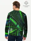 Мужской лонгслив базовый / DIGITAL NEON GREEN