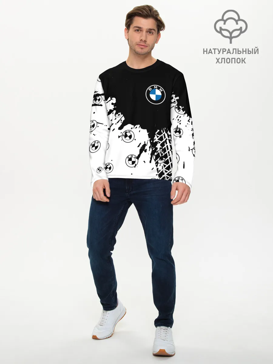 Мужской лонгслив базовый / BMW / БМВ