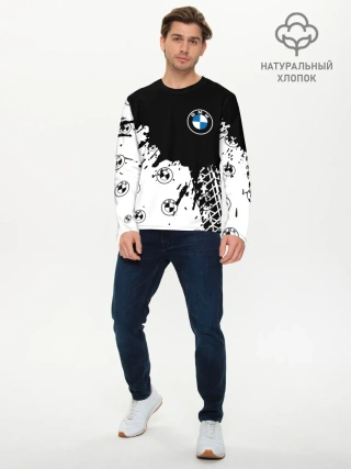 Мужской лонгслив базовый / BMW / БМВ
