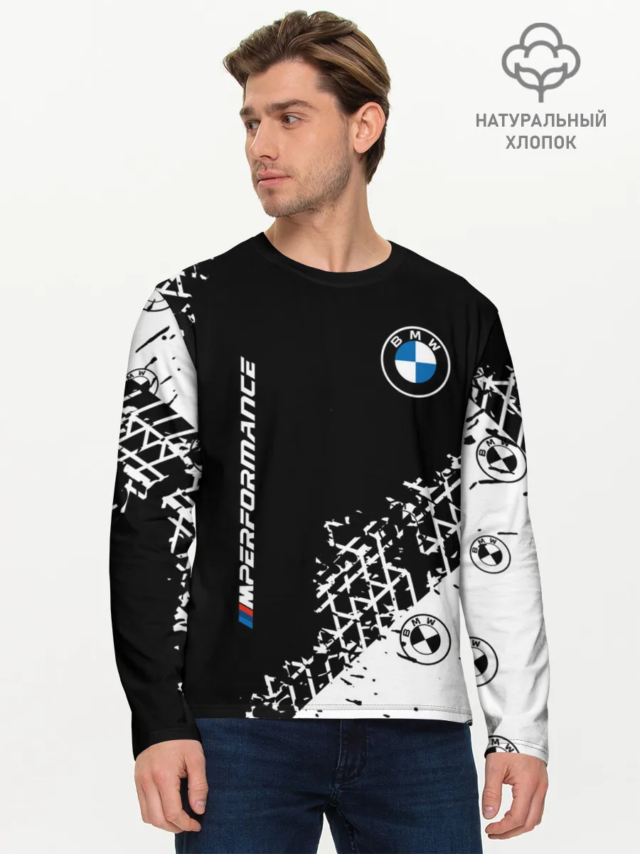Мужской лонгслив базовый / BMW / БМВ