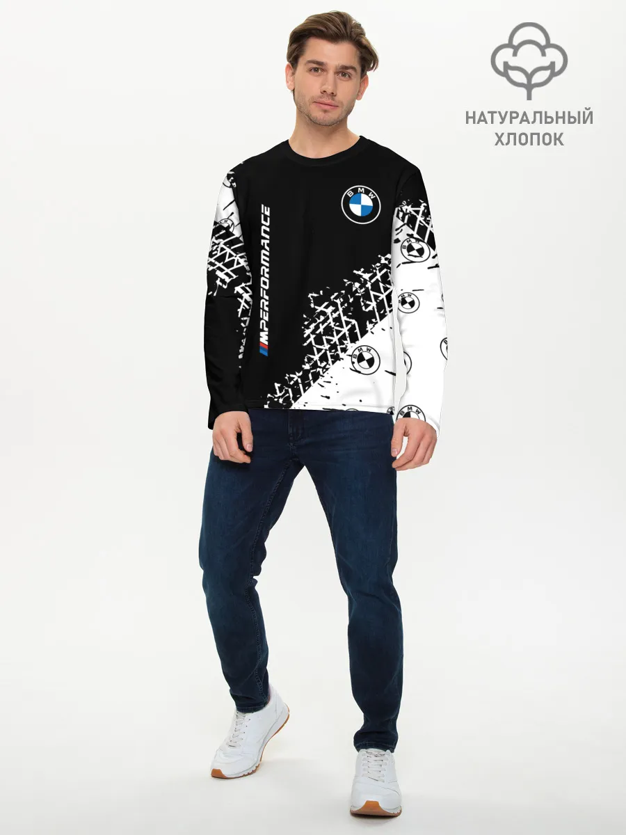 Мужской лонгслив базовый / BMW / БМВ