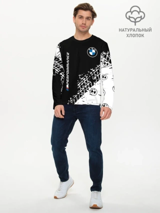Мужской лонгслив базовый / BMW / БМВ