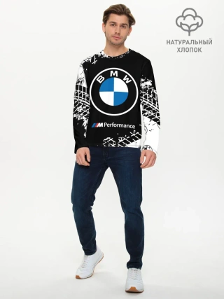 Мужской лонгслив базовый / BMW / БМВ