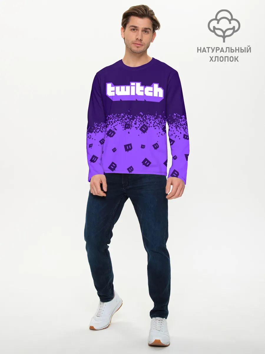 Мужской лонгслив базовый / TWITCH / ТВИЧ