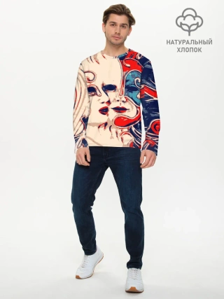 Мужской лонгслив базовый / Маски