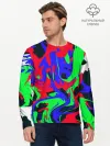 Мужской лонгслив базовый / Абстрактные краски