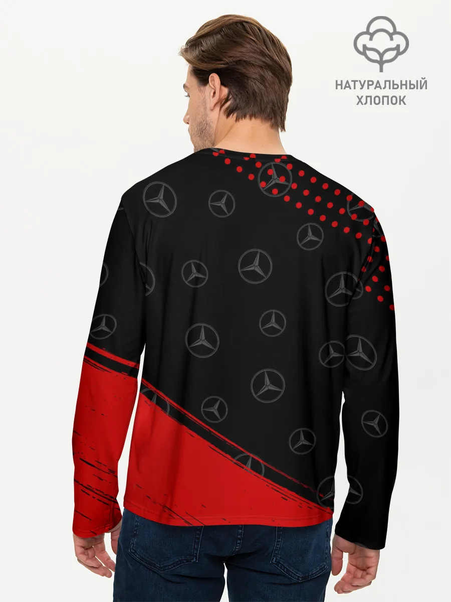 Мужской лонгслив базовый / MERCEDES / МЕРСЕДЕС