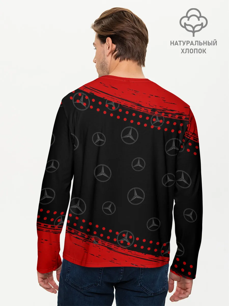 Мужской лонгслив базовый / MERCEDES / МЕРСЕДЕС