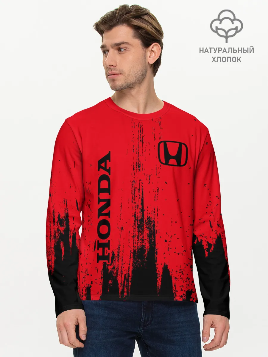 Мужской лонгслив базовый / HONDA / ХОНДА
