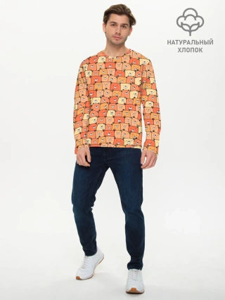 Мужской лонгслив базовый / МИШКИ