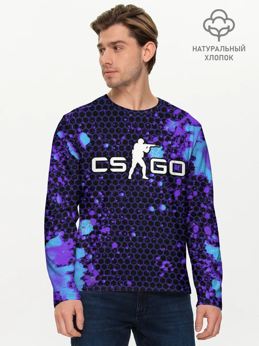Мужской лонгслив базовый / COUNTER STRIKE