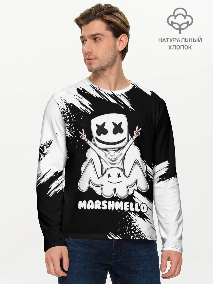 Мужской лонгслив базовый / MARSHMELLO