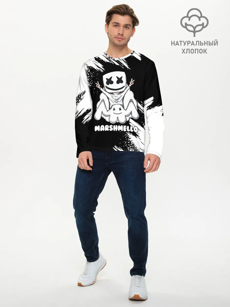 Мужской лонгслив базовый / MARSHMELLO