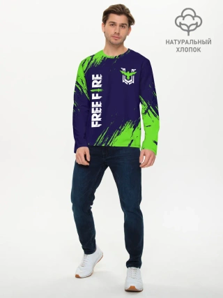 Мужской лонгслив базовый / FREE FIRE / ФРИ ФАЕР