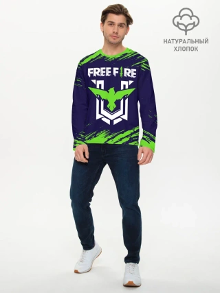 Мужской лонгслив базовый / FREE FIRE / ФРИ ФАЕР