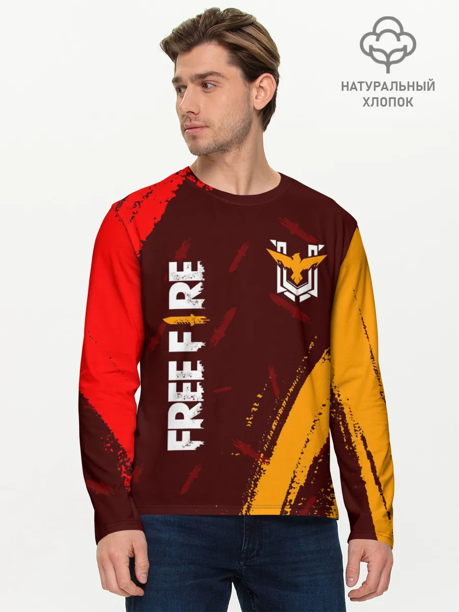 Мужской лонгслив базовый / FREE FIRE / ФРИ ФАЕР