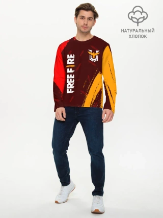 Мужской лонгслив базовый / FREE FIRE / ФРИ ФАЕР