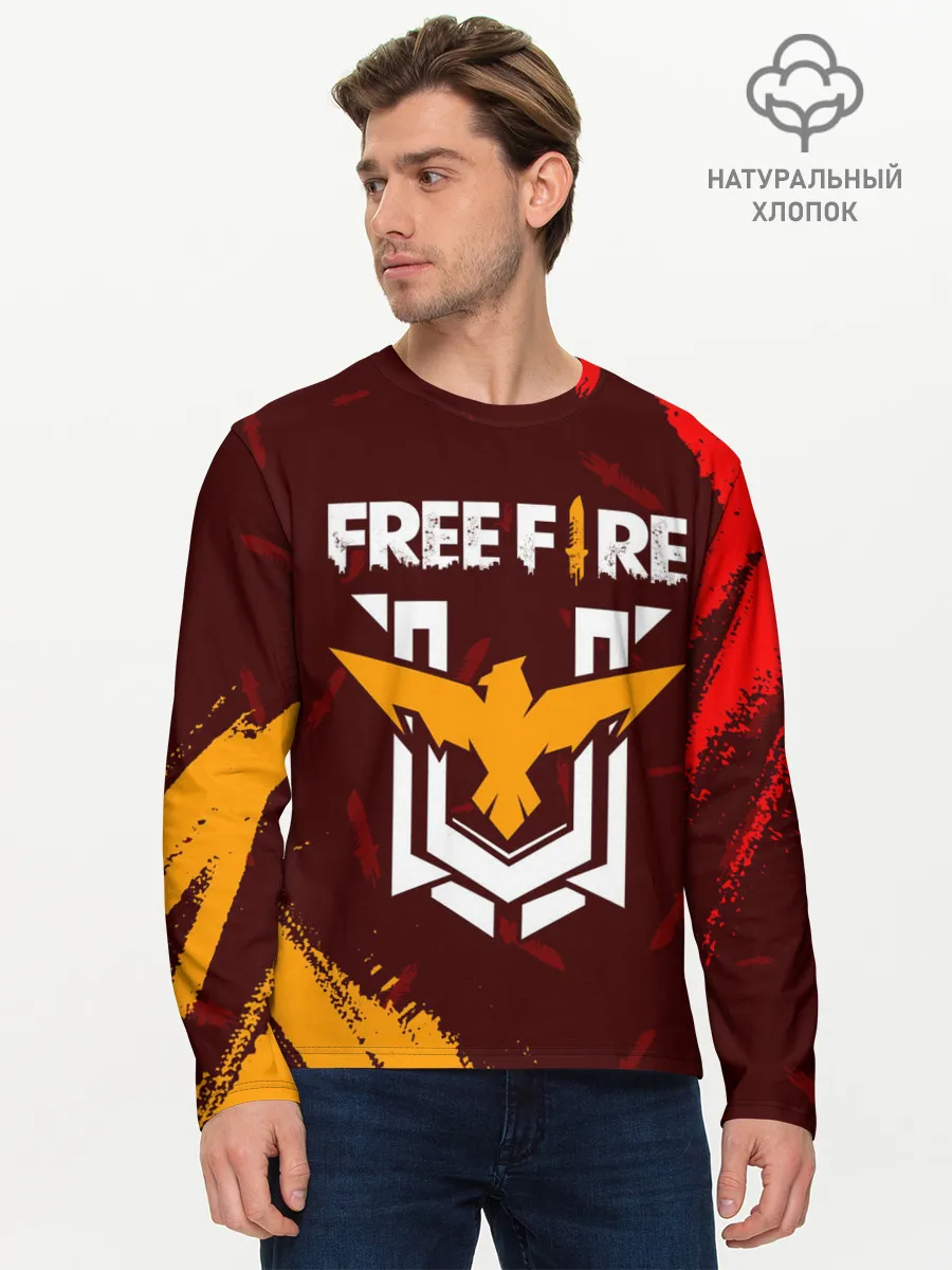 Мужской лонгслив базовый / FREE FIRE / ФРИ ФАЕР