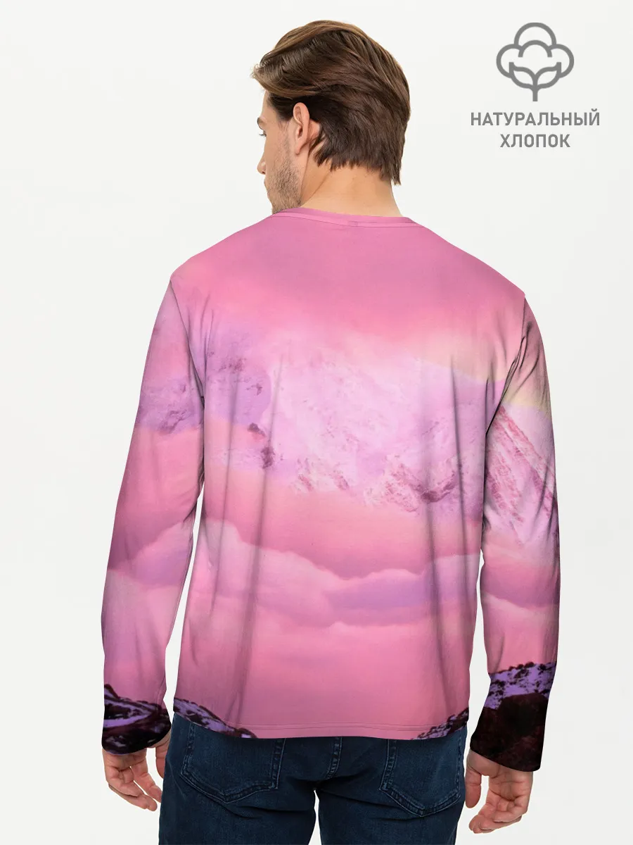 Мужской лонгслив базовый / Synthwave EVA Unit 01