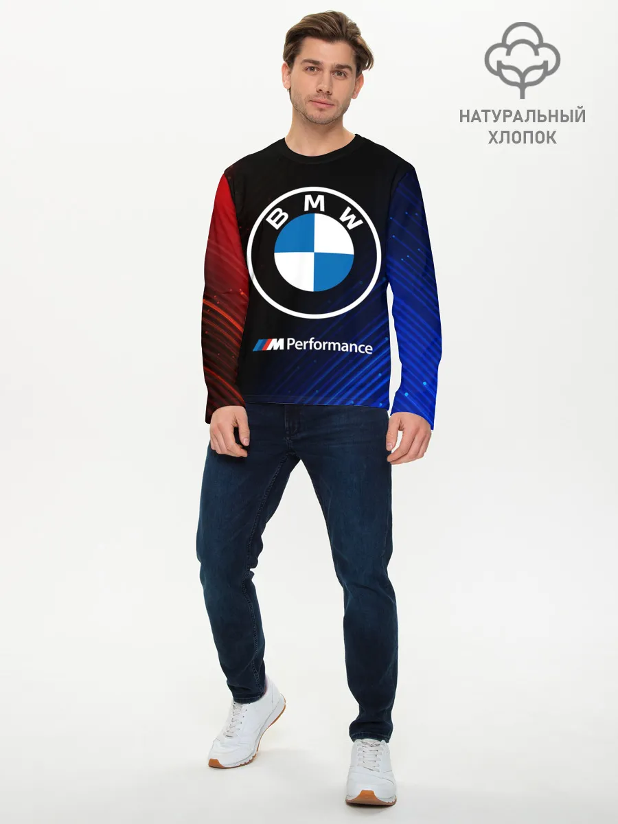 Мужской лонгслив базовый / BMW / БМВ