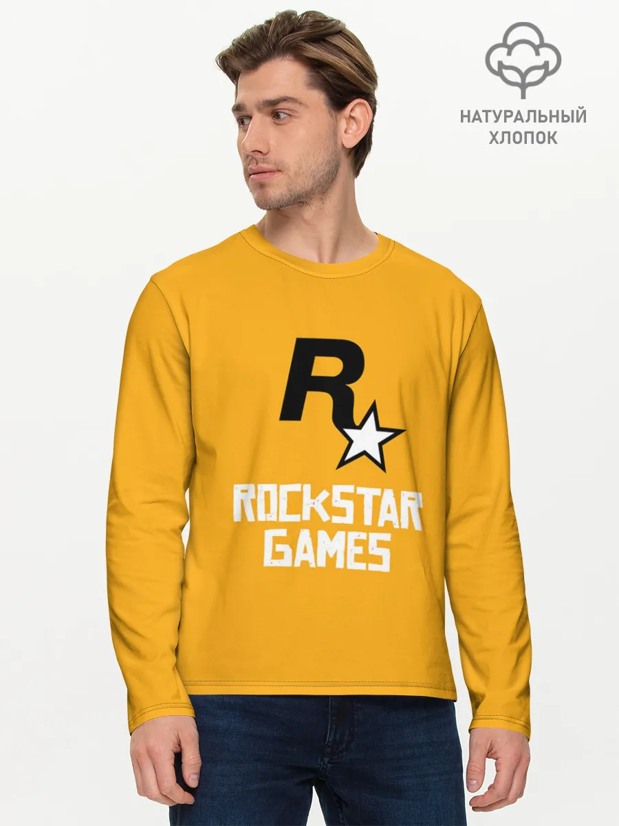 Мужской лонгслив базовый / Рокстар