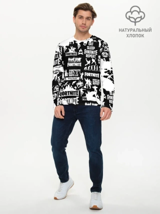 Мужской лонгслив базовый / Fortnite